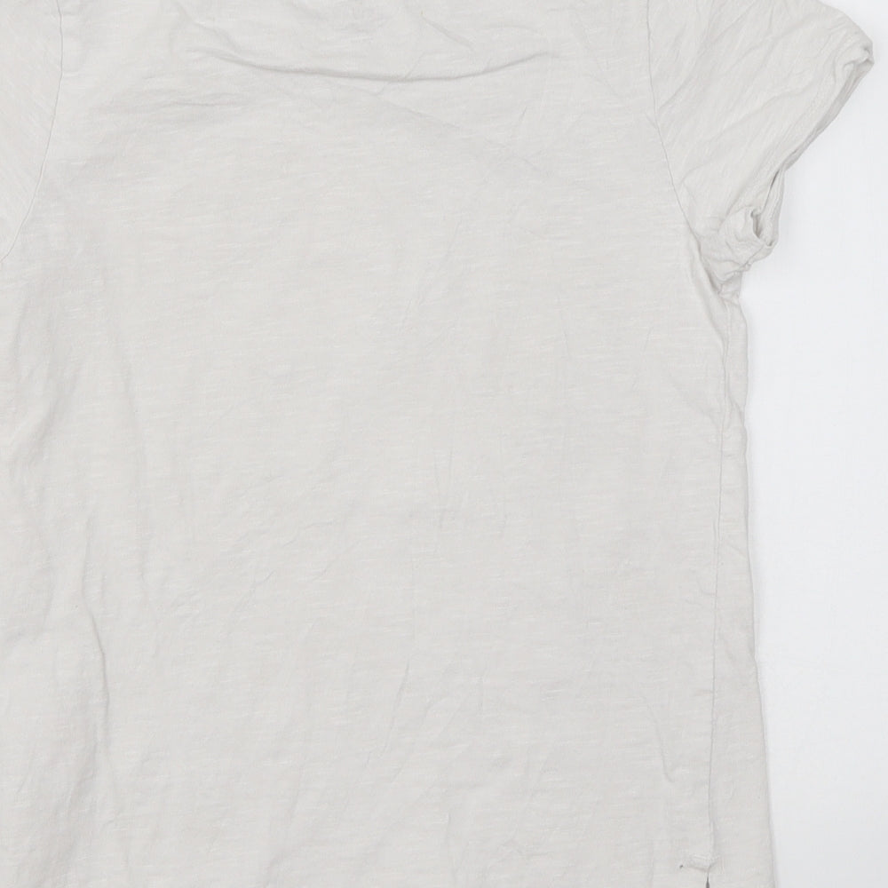 Primark Boys White Cotton Basic T-Shirt Size 7-8 Years Round Neck Pullover - Legend