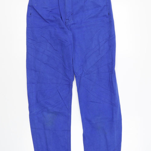 Pull&Bear Womens Blue Cotton Skinny Jeans Size 6 L26 in Regular Zip