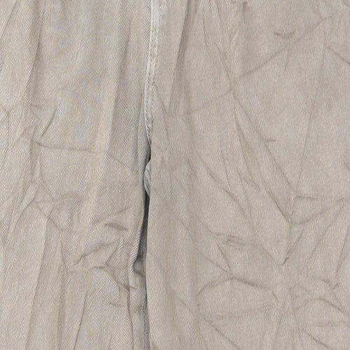 Per Una Womens Brown Cotton Straight Jeans Size 10 L27 in Regular Button