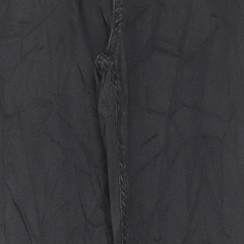 Marks and Spencer Womens Black Cotton Jegging Trousers Size 12 L28 in Regular