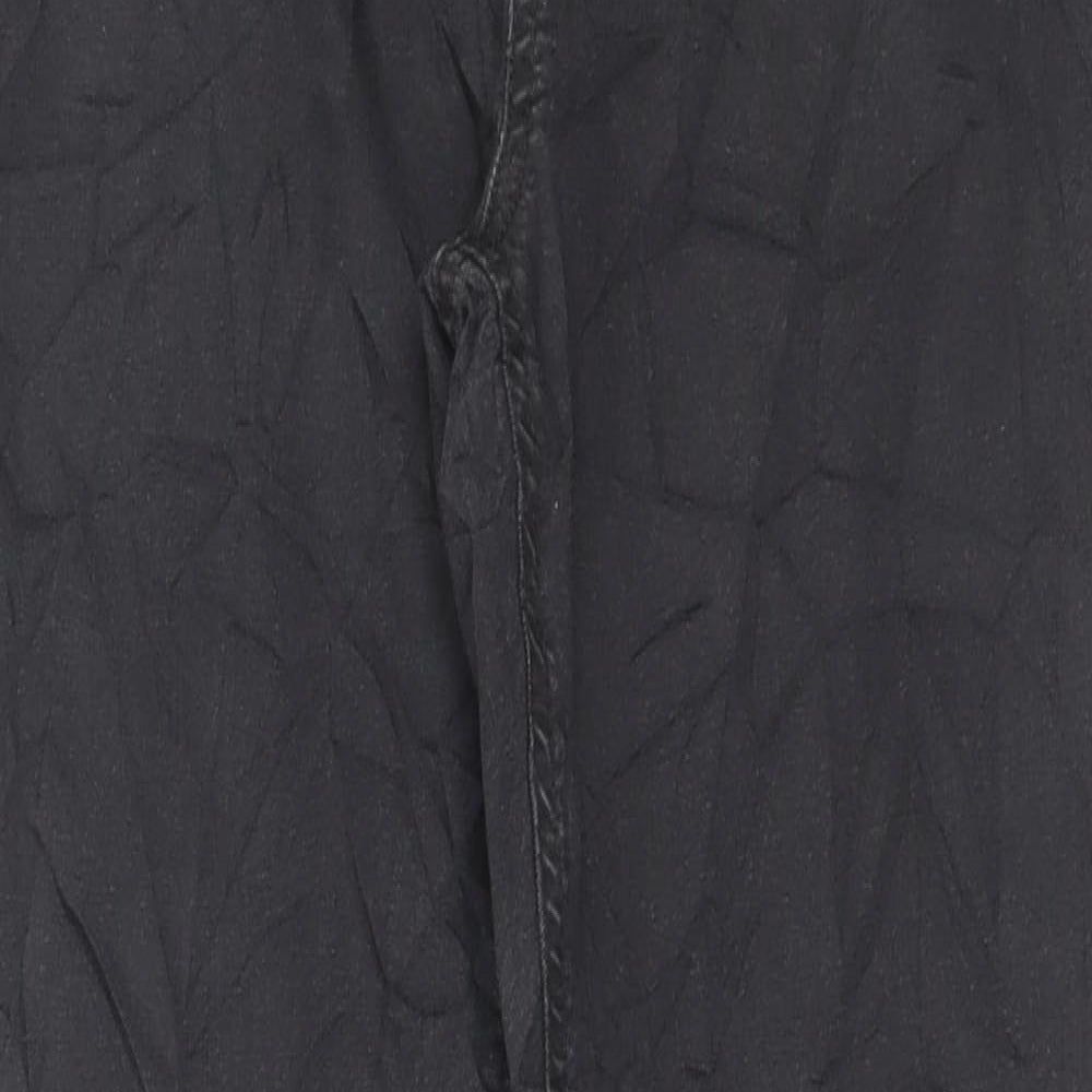 Marks and Spencer Womens Black Cotton Jegging Trousers Size 12 L28 in Regular