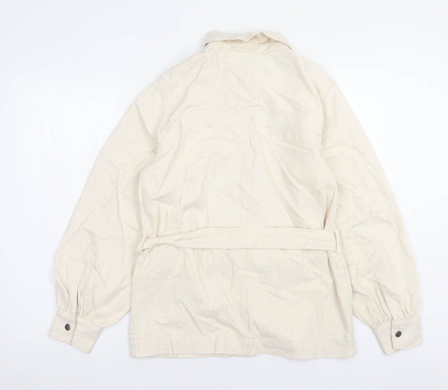 Marks and Spencer Womens Beige Jacket Size 6 Button
