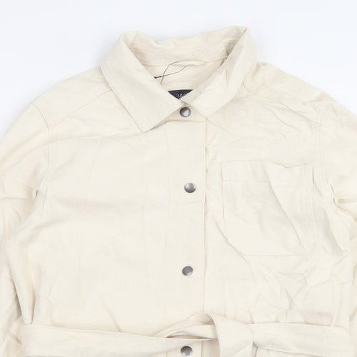 Marks and Spencer Womens Beige Jacket Size 6 Button
