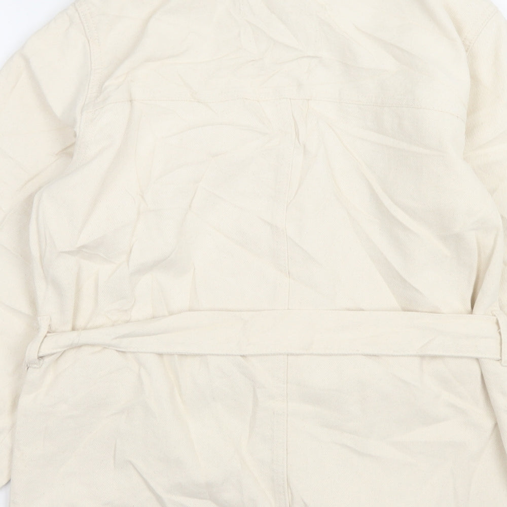 Marks and Spencer Womens Beige Jacket Size 6 Button