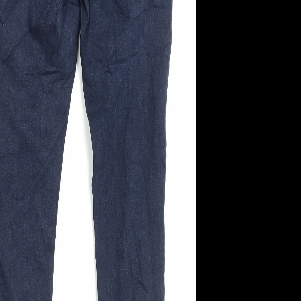 Marks and Spencer Womens Blue Cotton Skinny Jeans Size 10 L31 in Regular Button