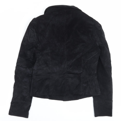 Xe Womens Black Jacket Blazer Size 12 Button