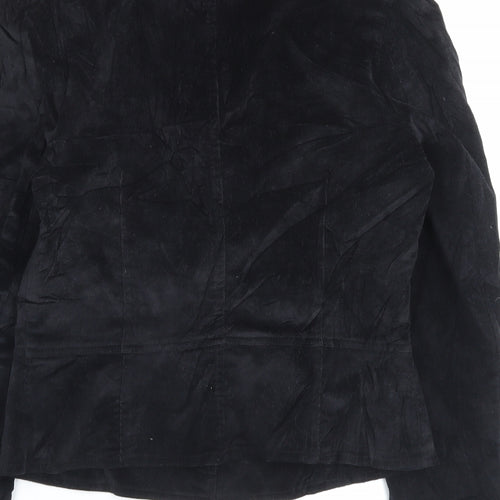 Xe Womens Black Jacket Blazer Size 12 Button