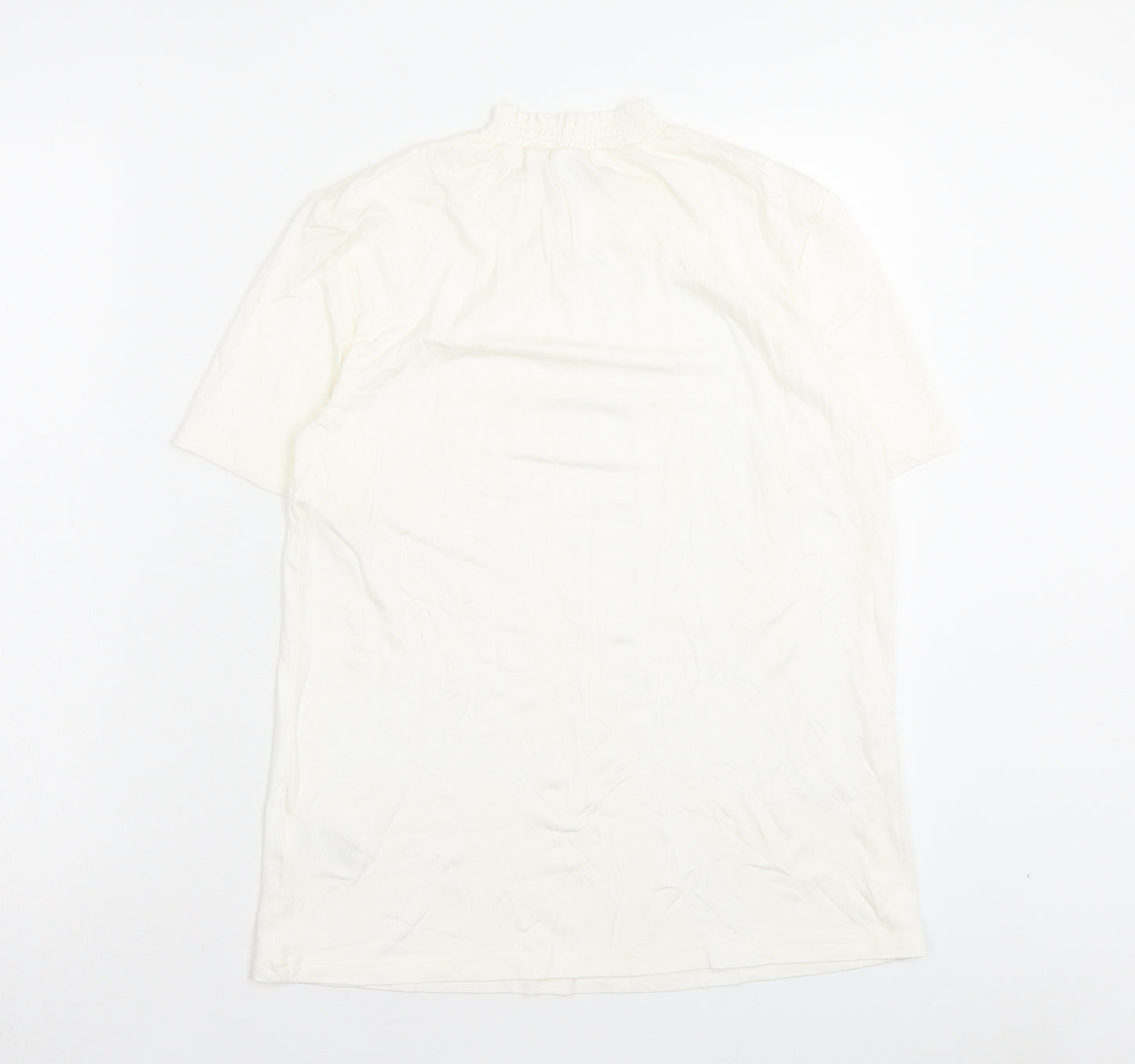 Damart Womens Ivory Viscose Basic T-Shirt Size 10 Halter