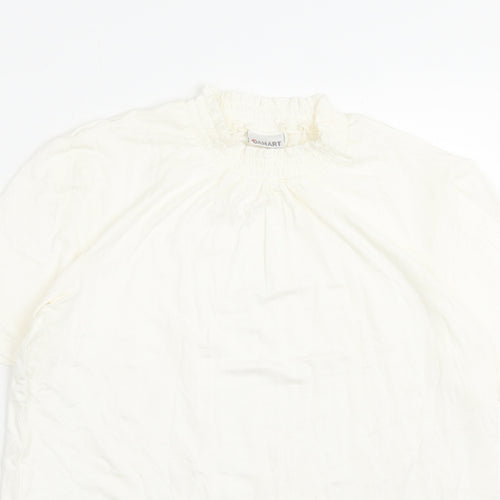 Damart Womens Ivory Viscose Basic T-Shirt Size 10 Halter
