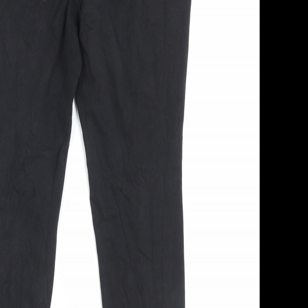 NEXT Womens Black Cotton Jegging Trousers Size 16 L27 in Regular