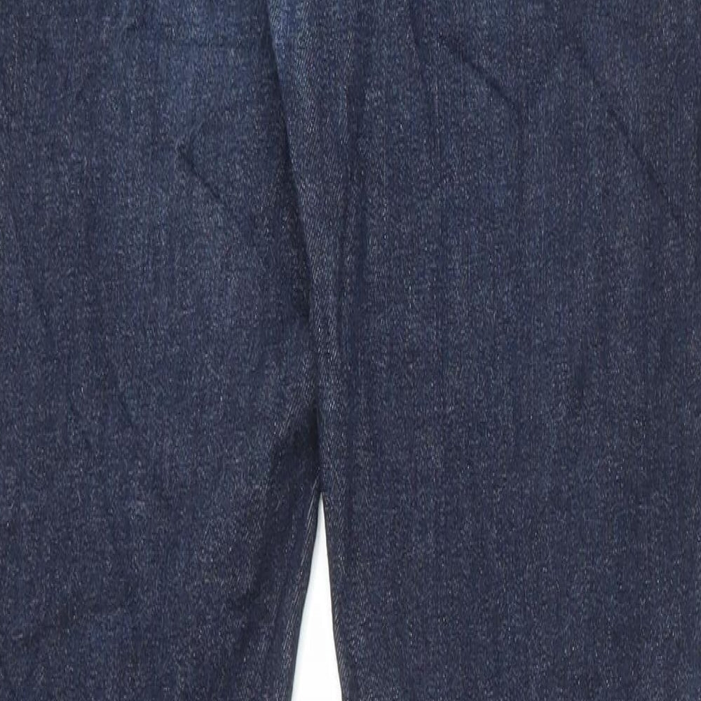 Noak Mens Blue Cotton Skinny Jeans Size 34 in L32 in Regular Button