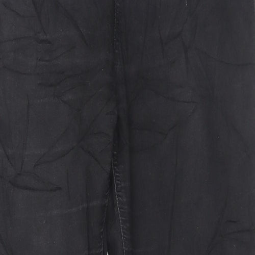 Marks and Spencer Womens Black Cotton Jegging Trousers Size 14 L27 in Regular