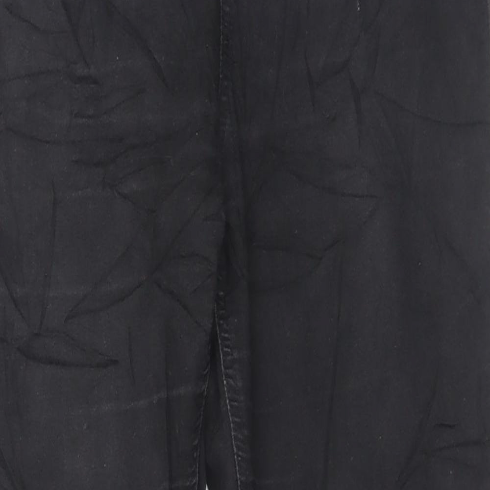 Marks and Spencer Womens Black Cotton Jegging Trousers Size 14 L27 in Regular
