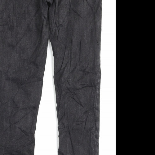 Gap Mens Black Cotton Straight Jeans Size 31 in L29 in Regular Button - Short Leg