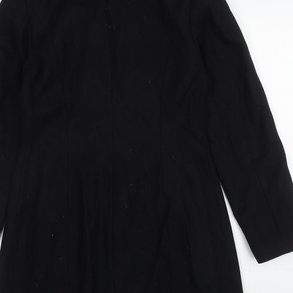George Womens Black Pea Coat Coat Size 8 Button