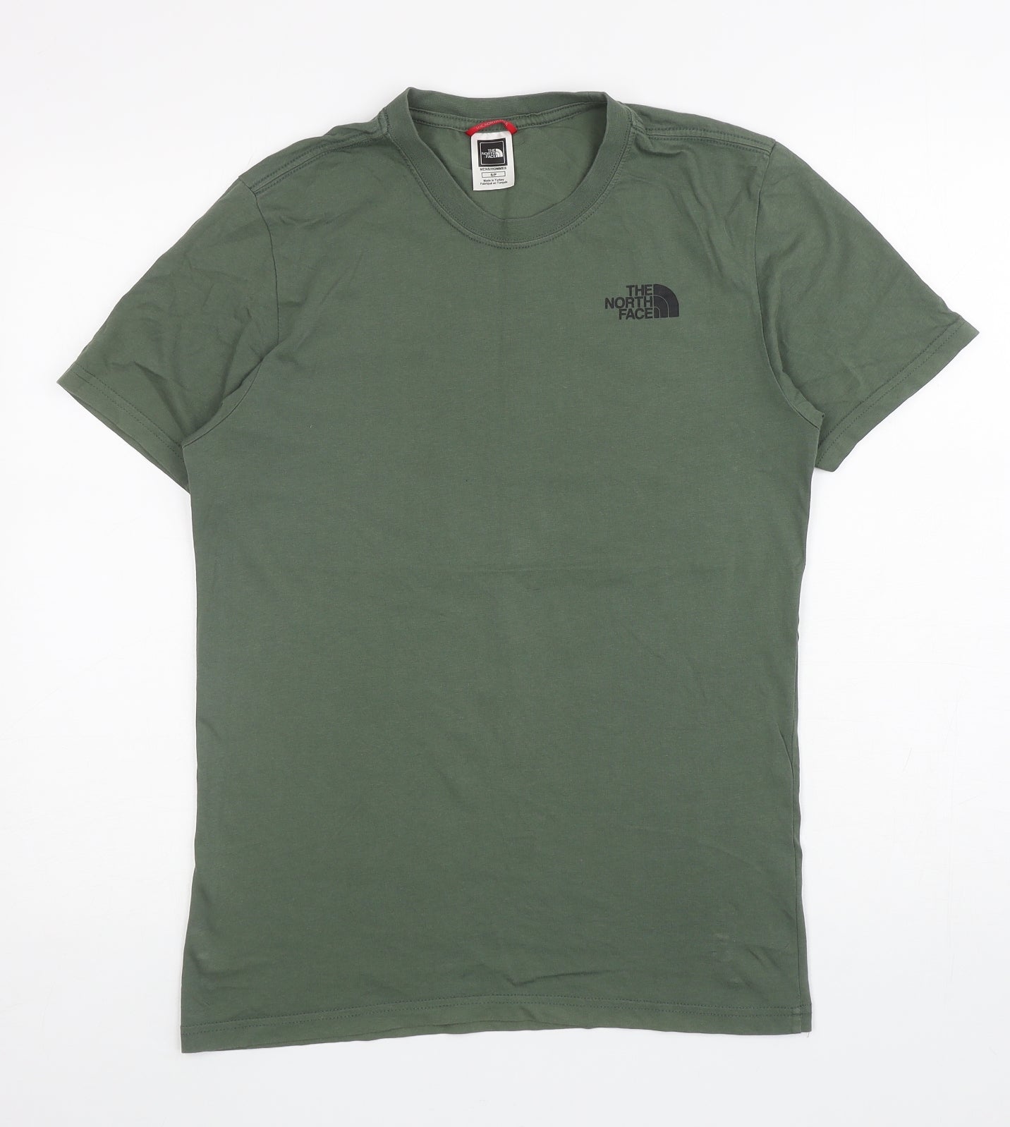 The North Face Mens Green Cotton T-Shirt Size S Round Neck - The North Face