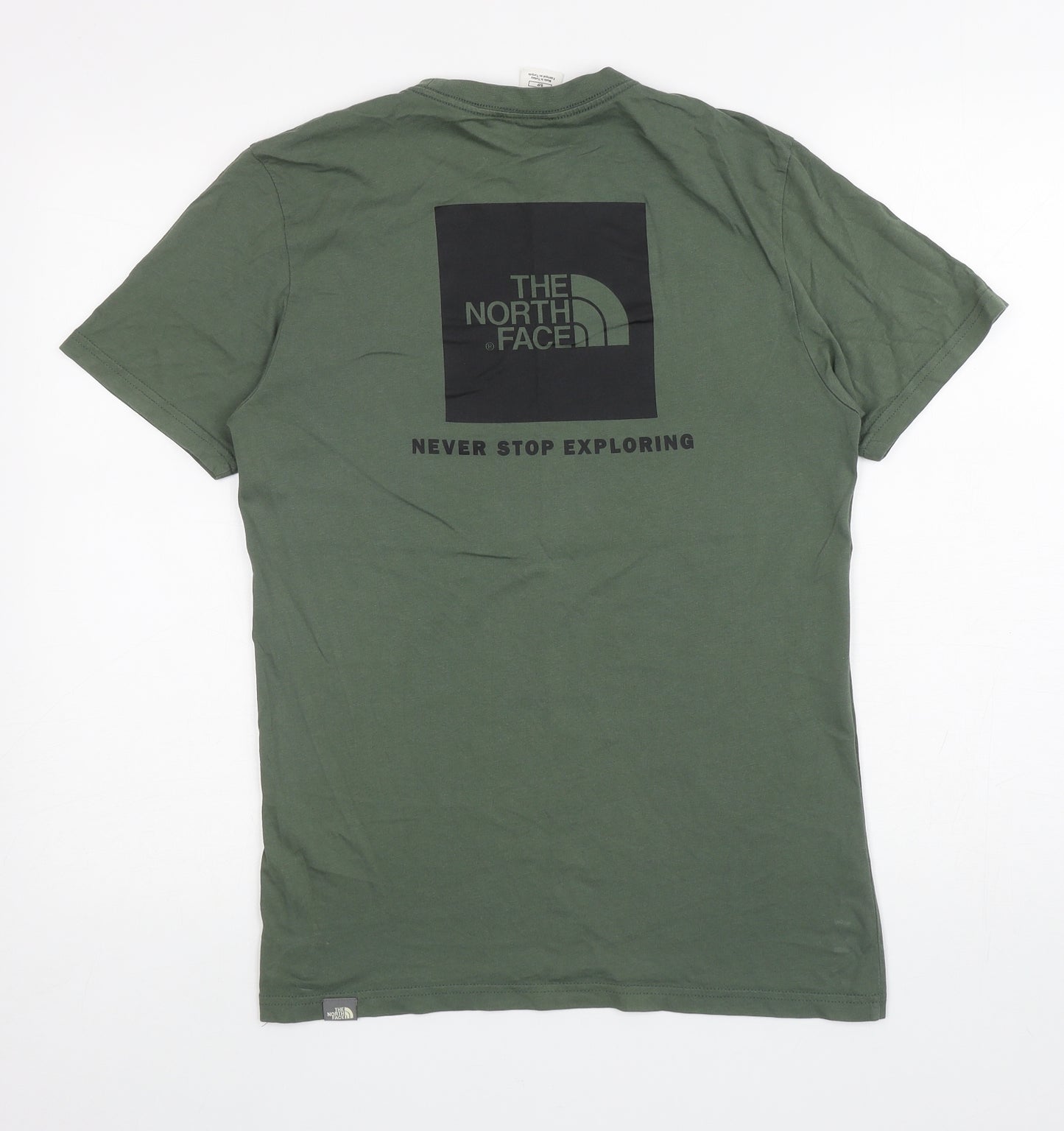 The North Face Mens Green Cotton T-Shirt Size S Round Neck - The North Face