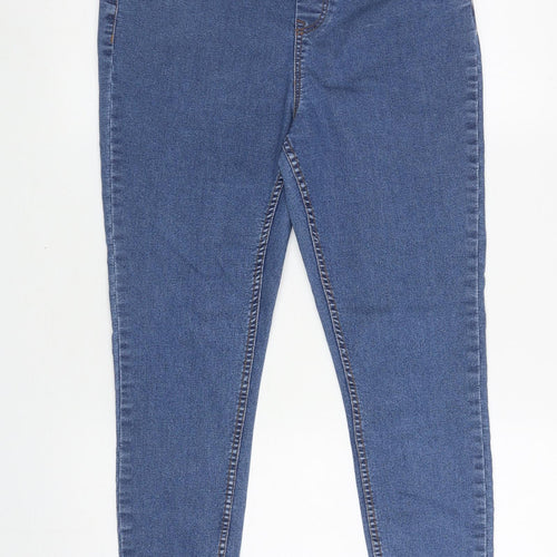 New Look Womens Blue Cotton Jegging Jeans Size 14 L26 in Regular