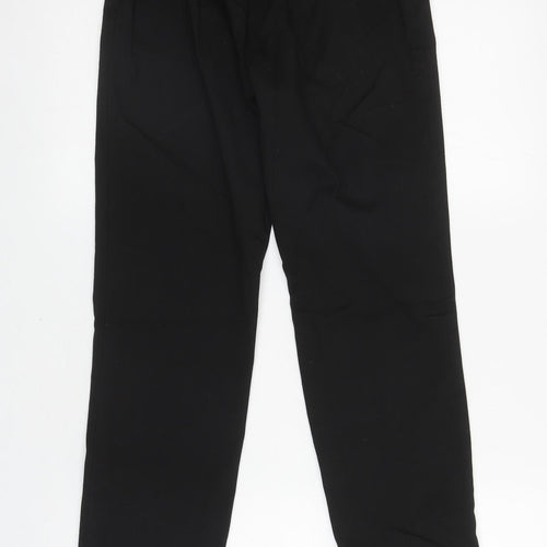 George Boys Black Polyester Dress Pants Trousers Size 14-15 Years L30 in Regular Zip