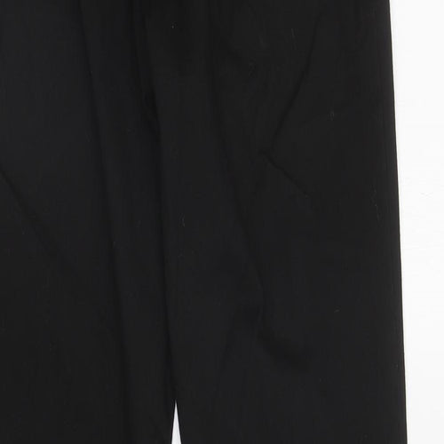 George Boys Black Polyester Dress Pants Trousers Size 14-15 Years L30 in Regular Zip
