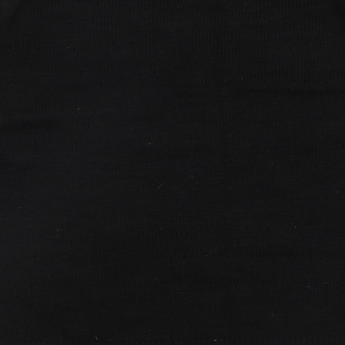 George Womens Black Round Neck Acrylic Pullover Jumper Size L - Christmas Tree