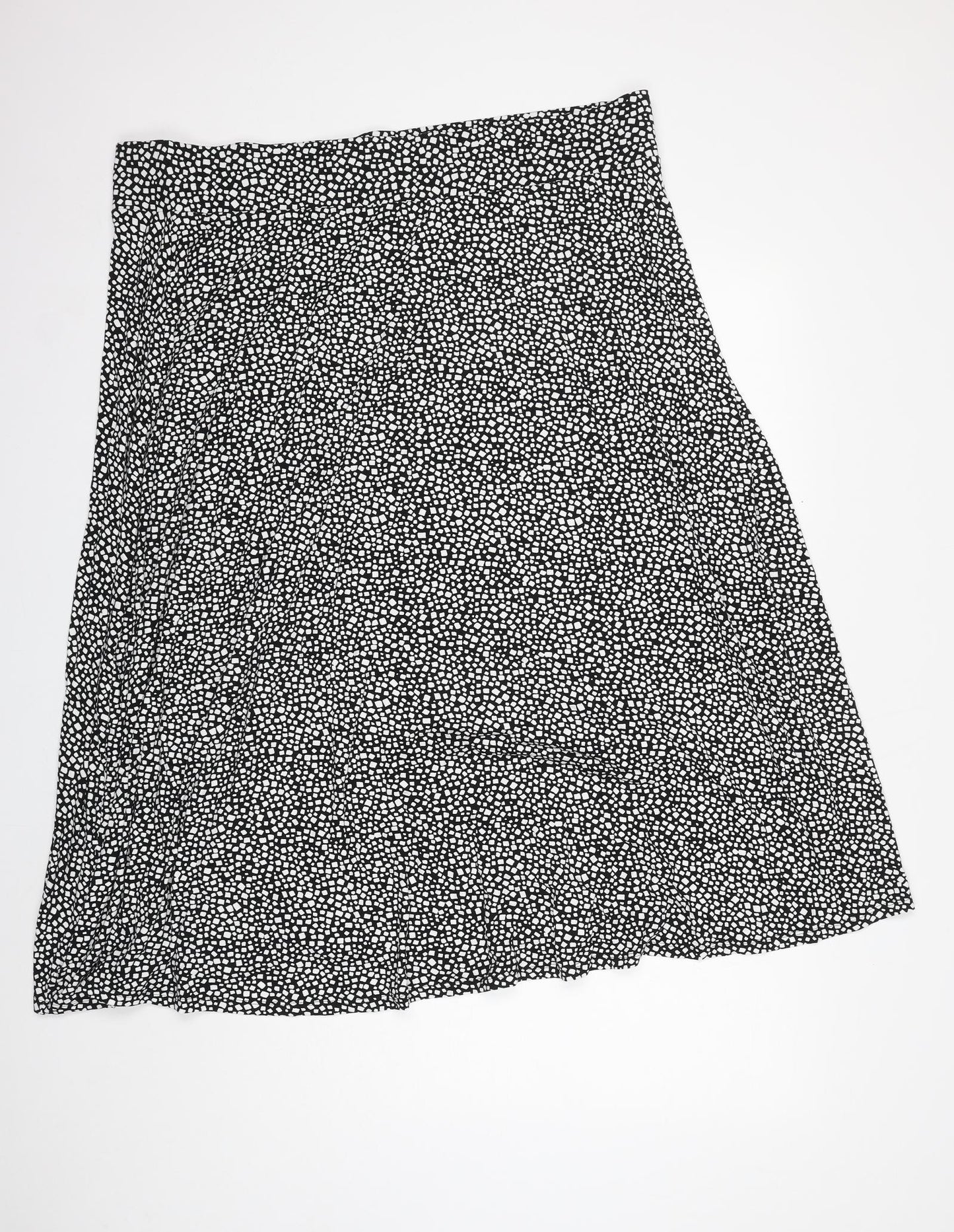 Marks and Spencer Womens Black Viscose Maxi Skirt Size 24