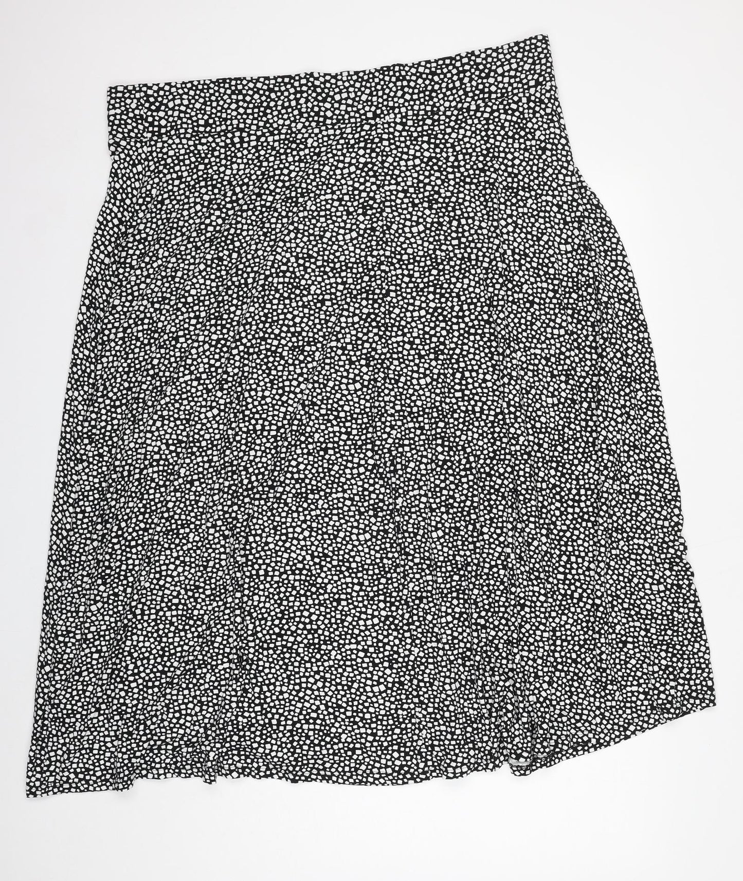 Marks and Spencer Womens Black Viscose Maxi Skirt Size 24