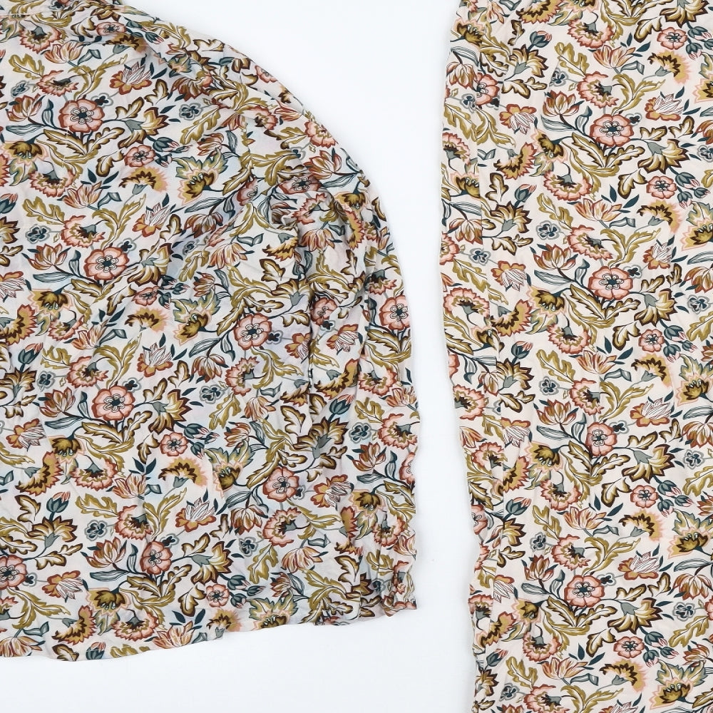TU Womens Multicoloured Floral Viscose Top Pyjama Set Size 18 Button