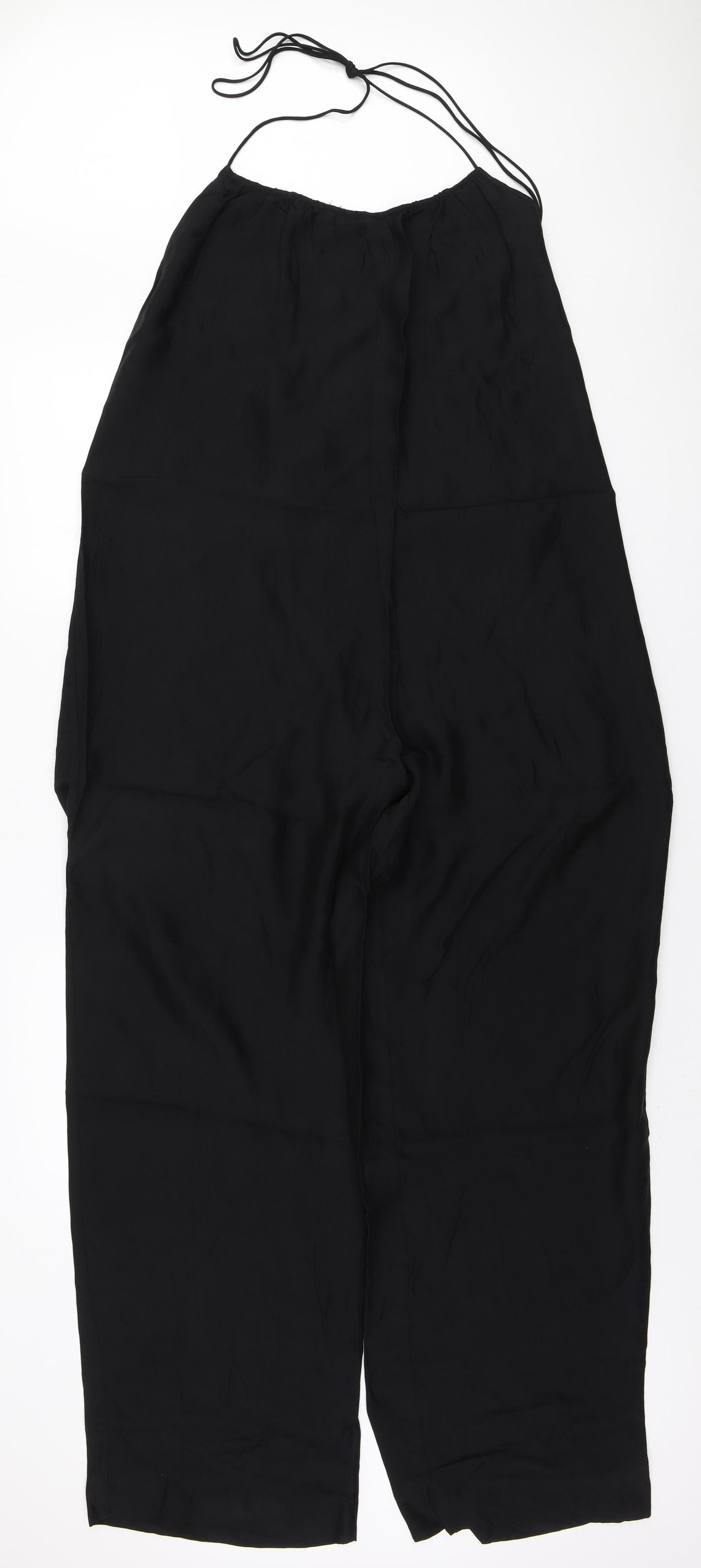 Zara Womens Black Polyester Jumpsuit One-Piece Size XL L31 in Pullover