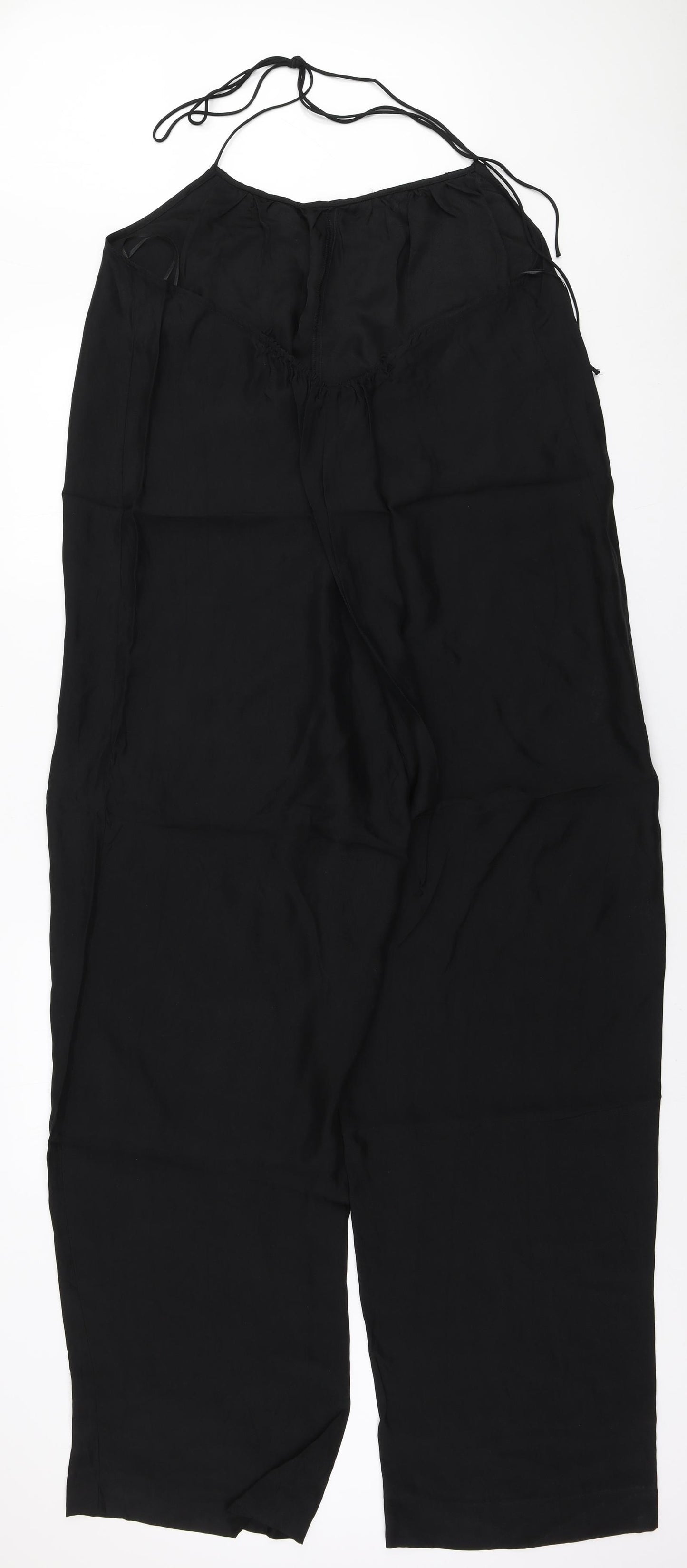 Zara Womens Black Polyester Jumpsuit One-Piece Size XL L31 in Pullover