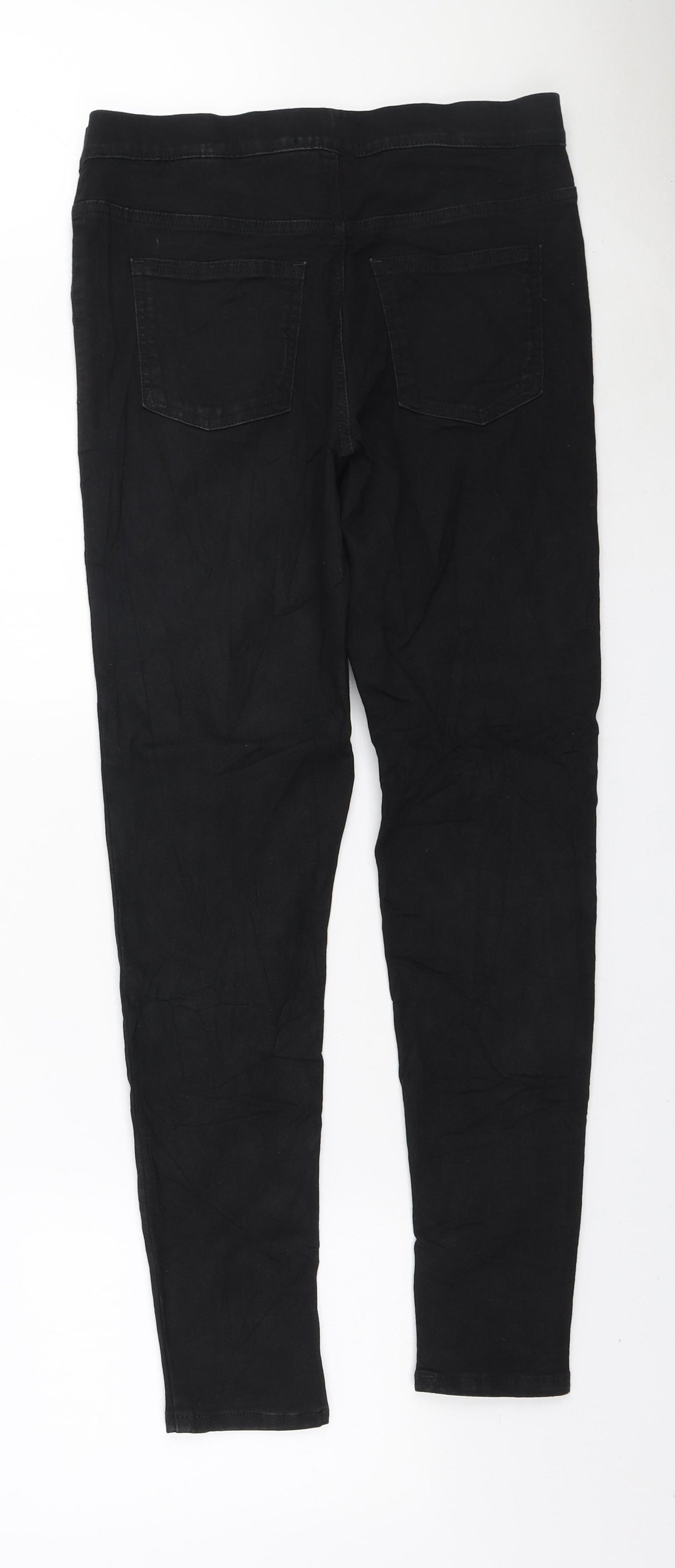 Marks and Spencer Womens Black Polyester Jegging Jeans Size 12 L27 in Regular