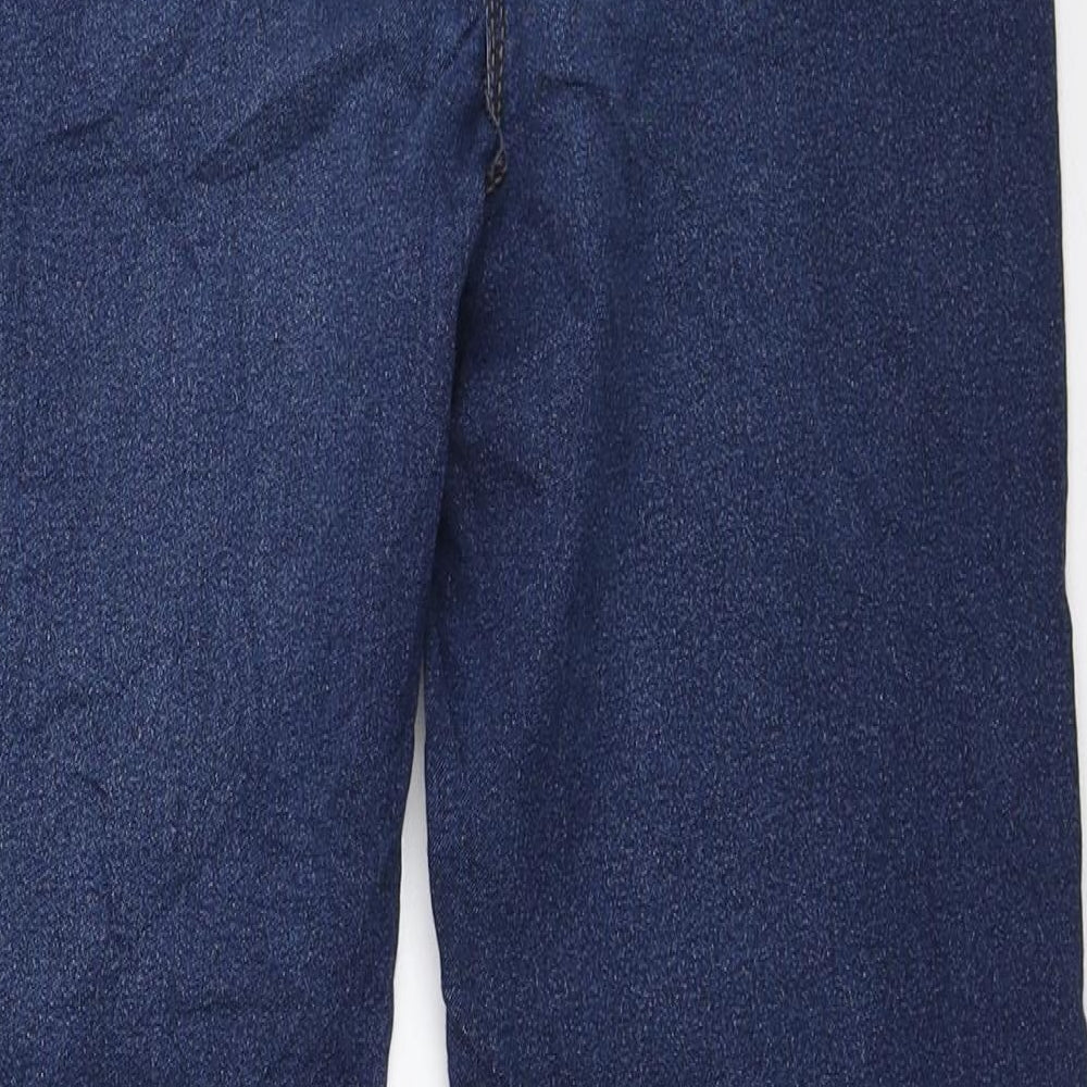 Bonmarché Womens Blue Polyester Straight Jeans Size 10 L25 in Regular Zip