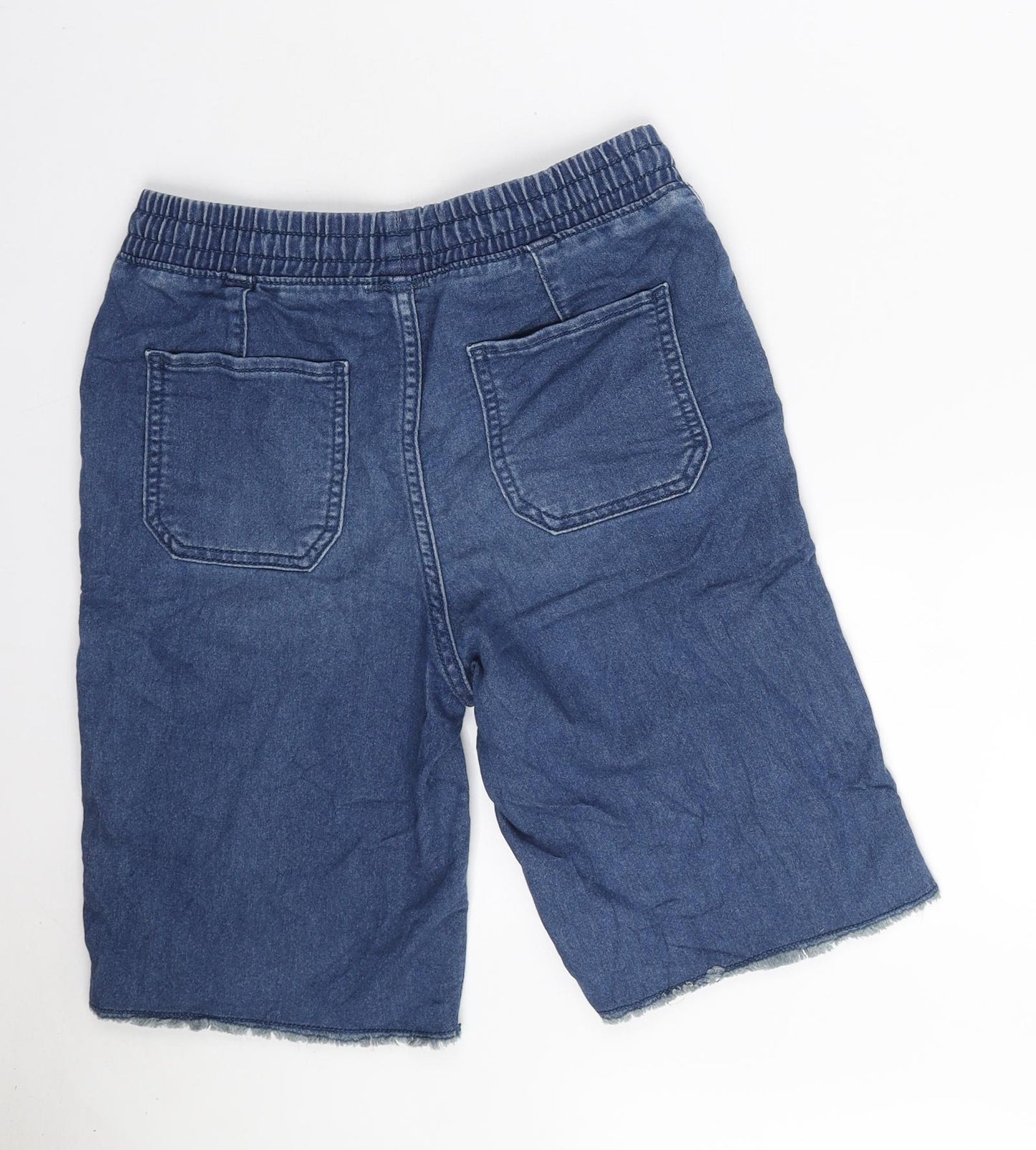 Gap Boys Blue Polyester Bermuda Shorts Size 2XL L9 in Regular Drawstring