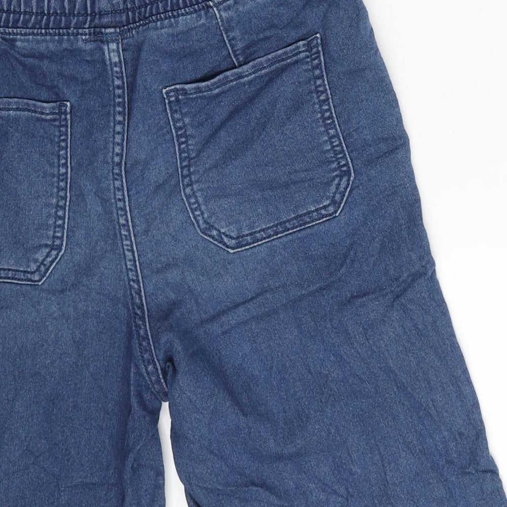 Gap Boys Blue Polyester Bermuda Shorts Size 2XL L9 in Regular Drawstring