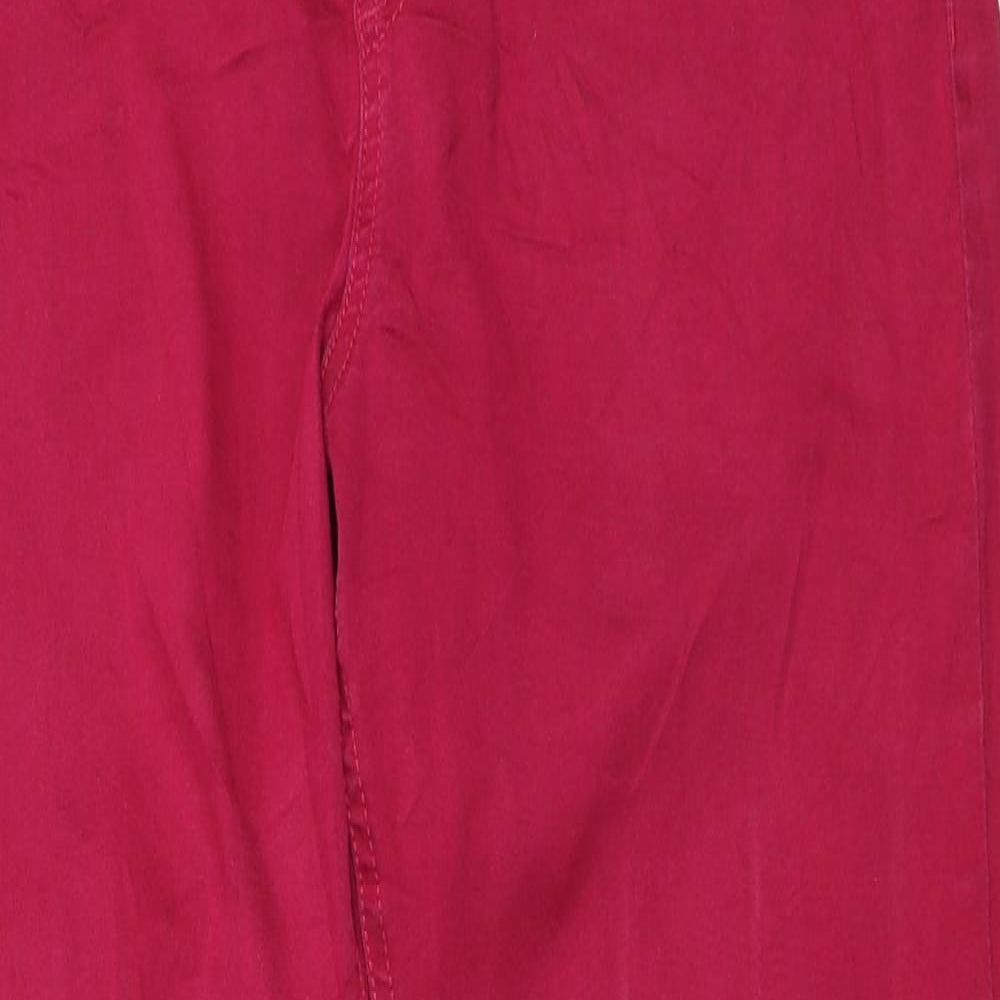 Marks and Spencer Womens Pink Polyester Jegging Jeans Size 16 L27 in Regular