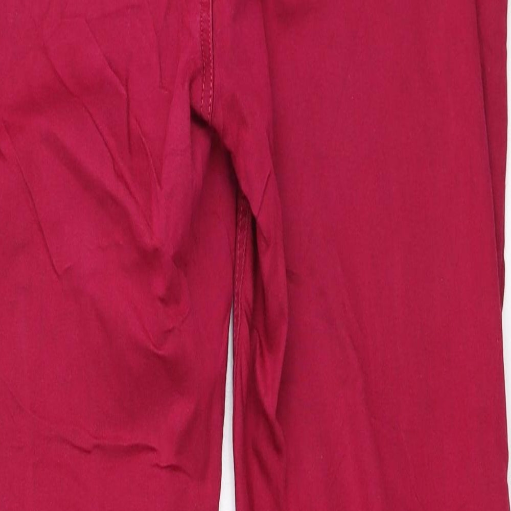Marks and Spencer Womens Pink Polyester Jegging Jeans Size 16 L27 in Regular