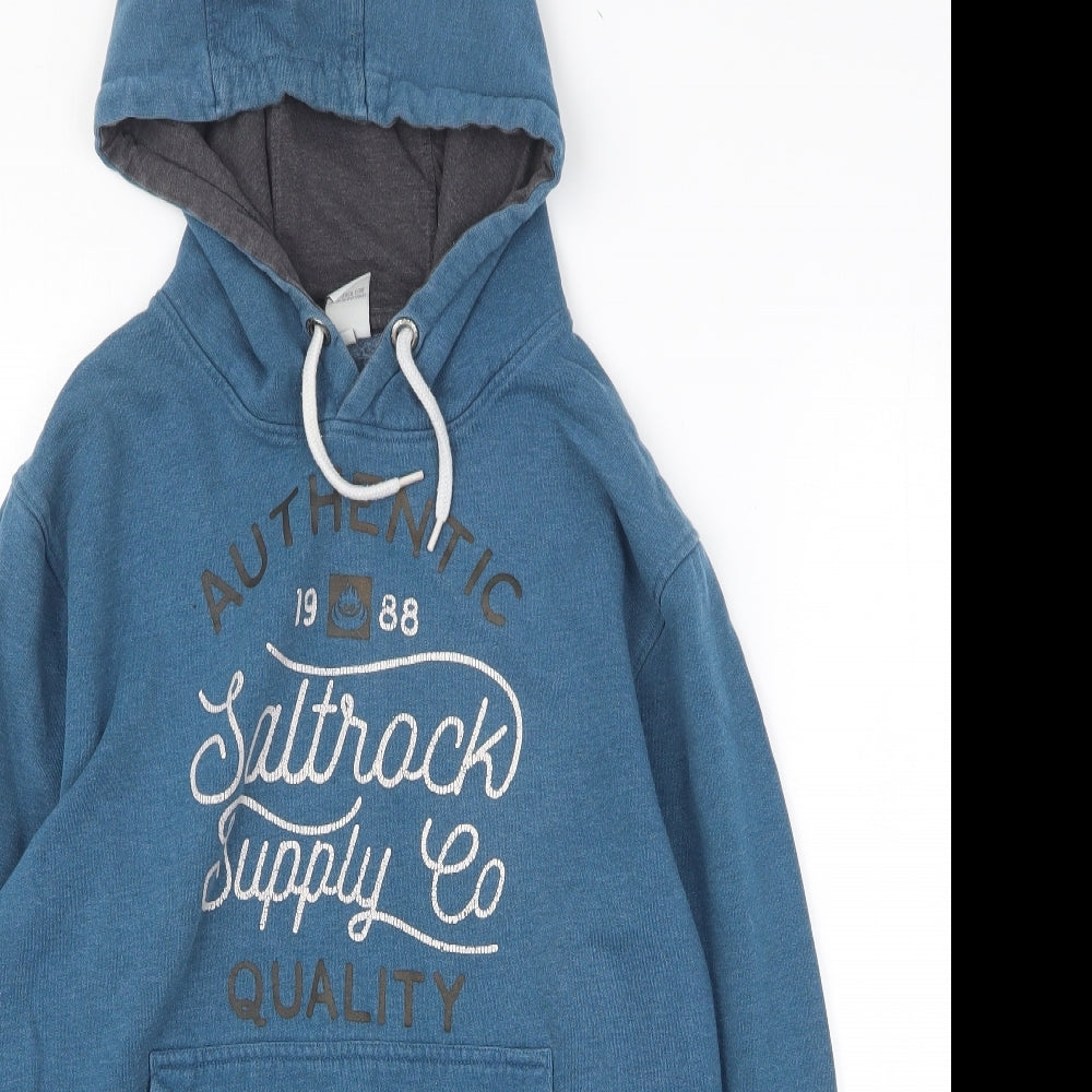 Saltrock Mens Blue Cotton Pullover Hoodie Size S - Saltrock Supply