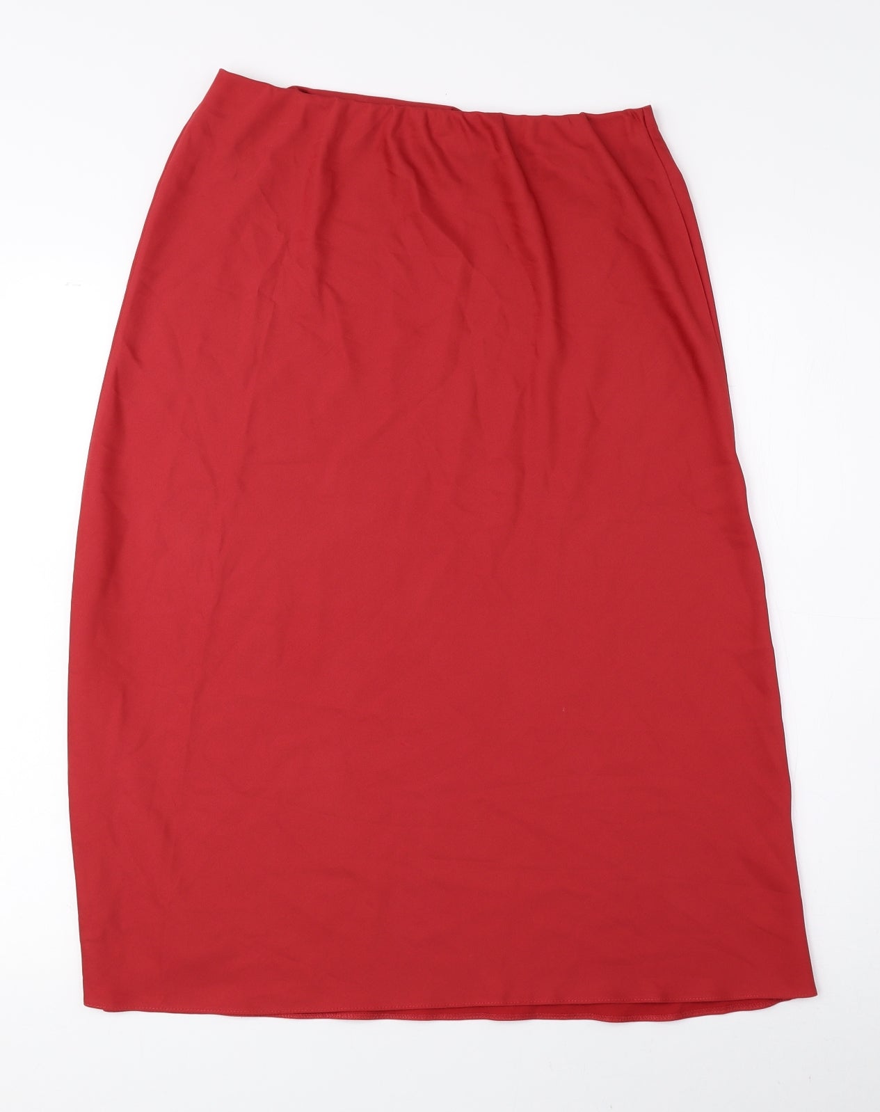 Dorothy Perkins Womens Red Polyester A-Line Skirt Size 12