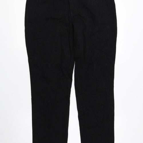 New York Womens Black 100% Cotton Tapered Jeans Size 8 L30 in Regular Zip
