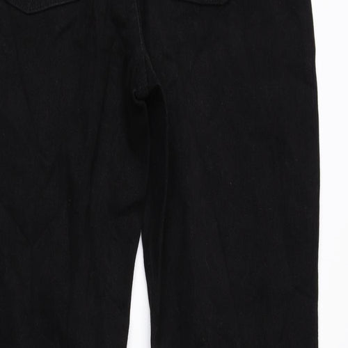 New York Womens Black 100% Cotton Tapered Jeans Size 8 L30 in Regular Zip