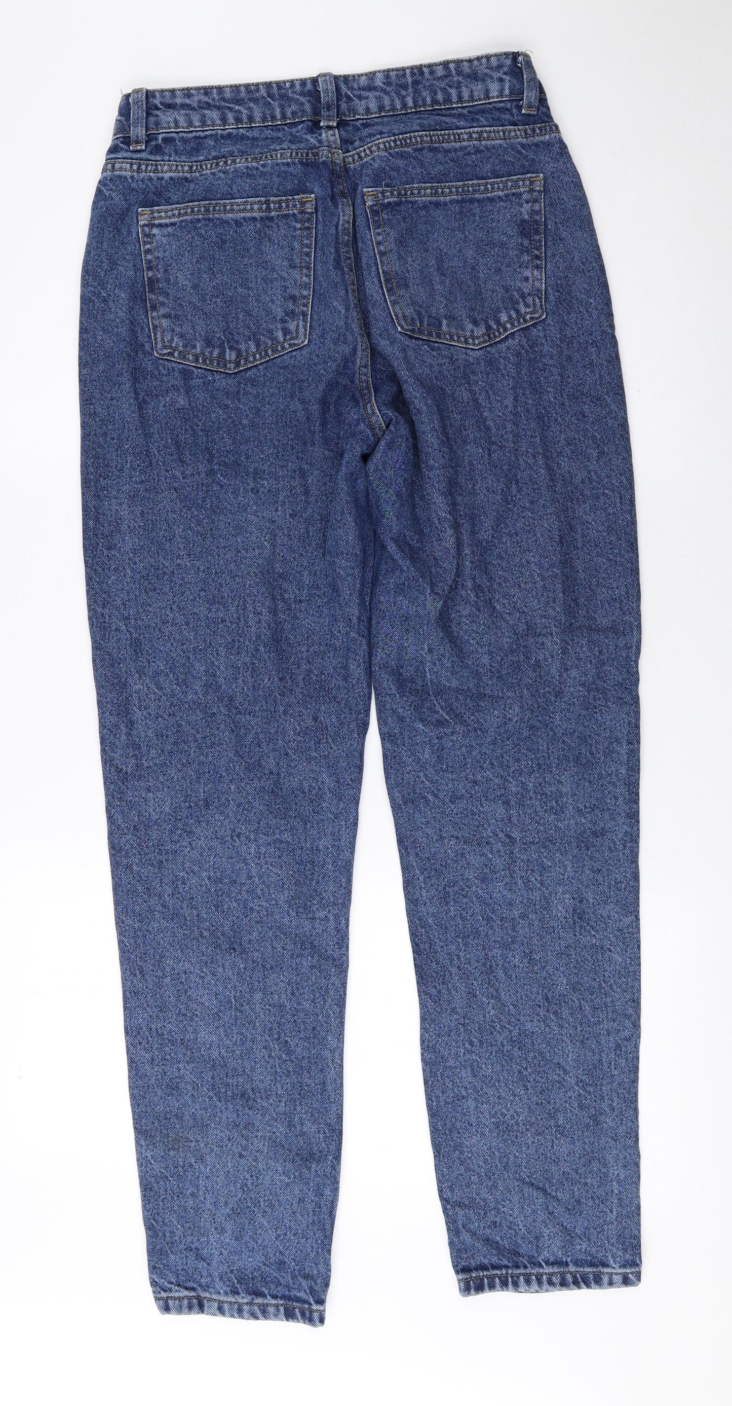Atmosphere Womens Blue 100% Cotton Tapered Jeans Size 8 L28 in Regular Zip