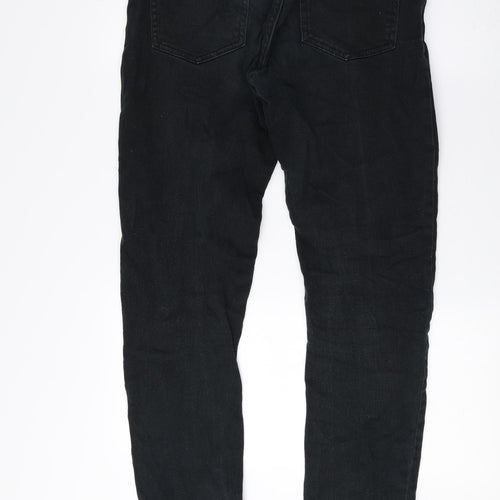Denim & Co. Mens Black Cotton Skinny Jeans Size 30 L32 in Regular Zip