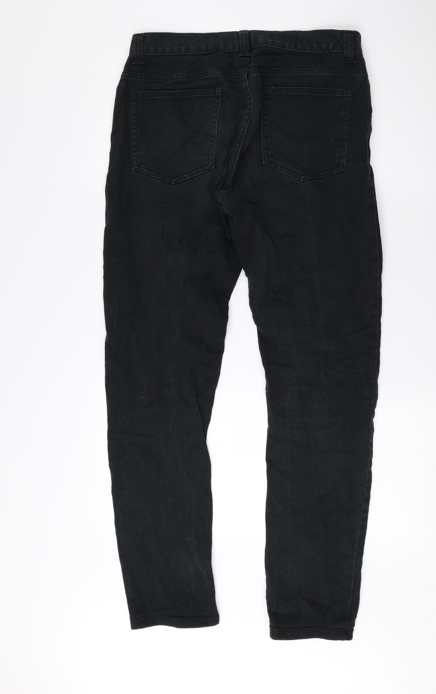 Denim & Co. Mens Black Cotton Skinny Jeans Size 30 L32 in Regular Zip