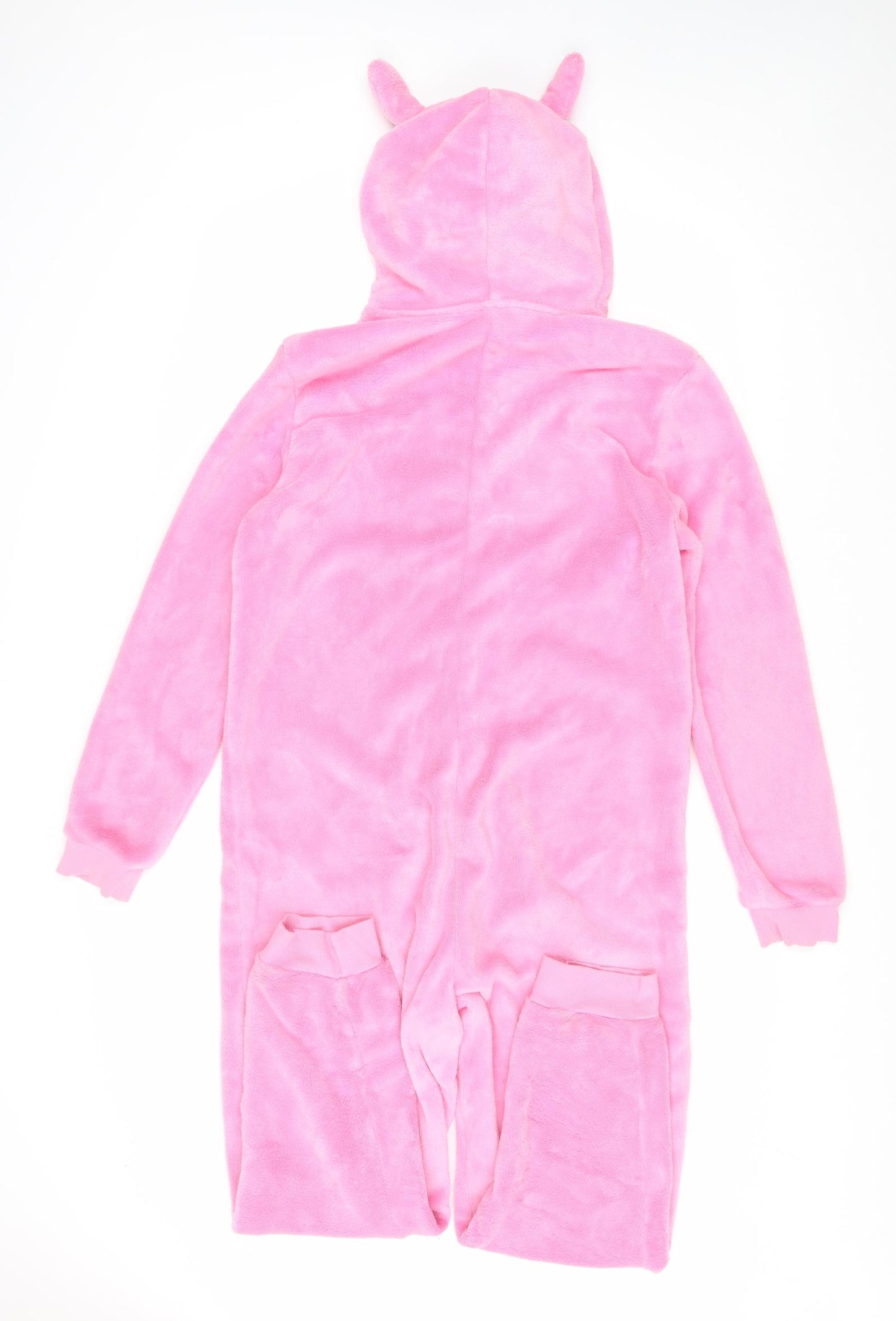 Marks and Spencer Girls Pink Solid Polyester Capri One Piece Size 13-14 Years Zip - Percy Pig