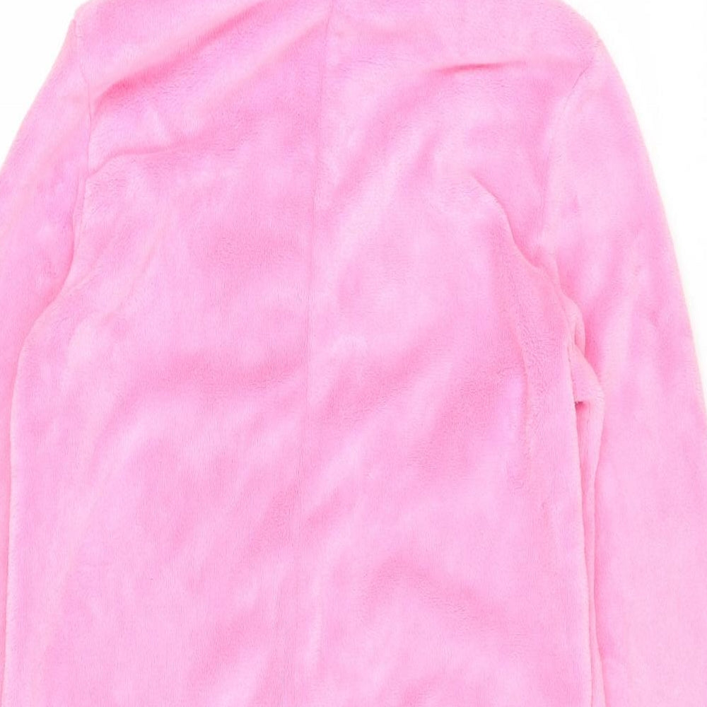 Marks and Spencer Girls Pink Solid Polyester Capri One Piece Size 13-14 Years Zip - Percy Pig