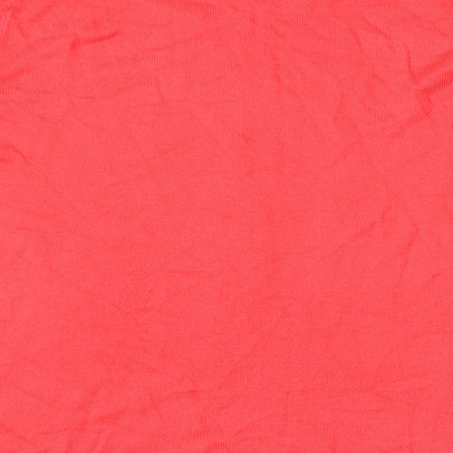 Bonmarché Womens Red Round Neck Acetate Pullover Jumper Size 18