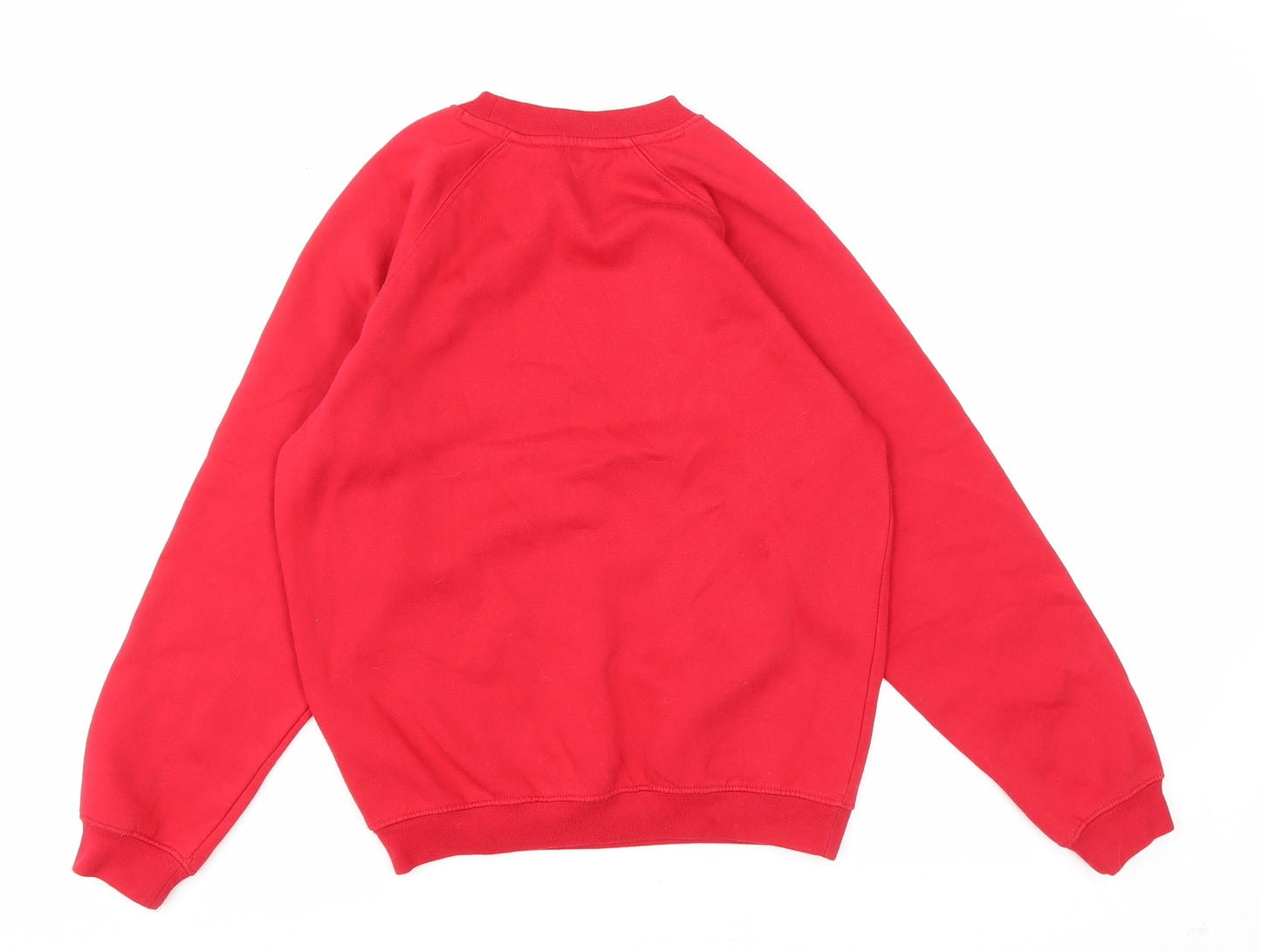 Trutex Womens Pink Cotton Pullover Sweatshirt Size 2XS Pullover