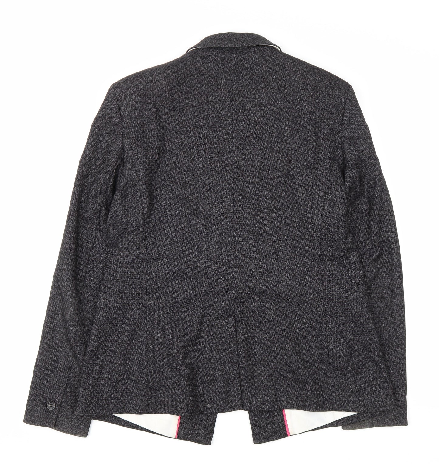 NEXT Womens Grey Polyester Jacket Blazer Size 14