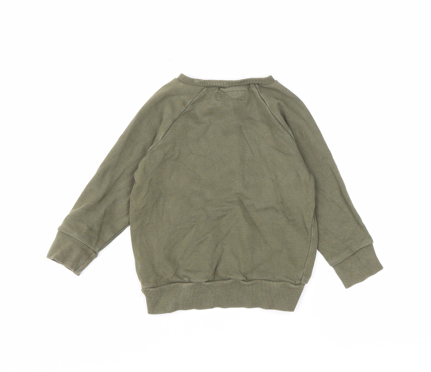 NEXT Boys Green Cotton Pullover Sweatshirt Size 2-3 Years Pullover - Super Star