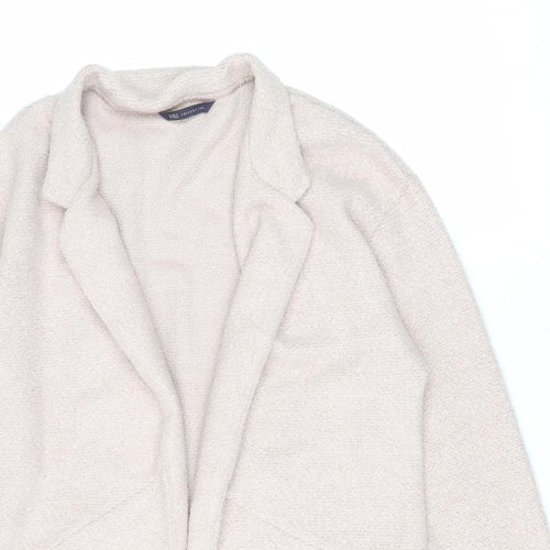 Marks and Spencer Womens Pink Overcoat Coat Size 10 Tie